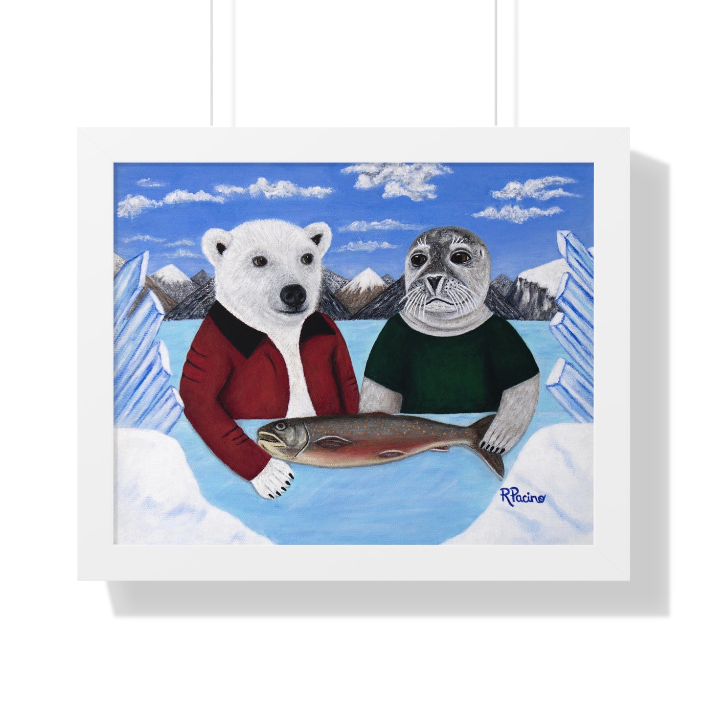 Arctic Animal Framed Print – Arctic Appetite by Roberta Pacino