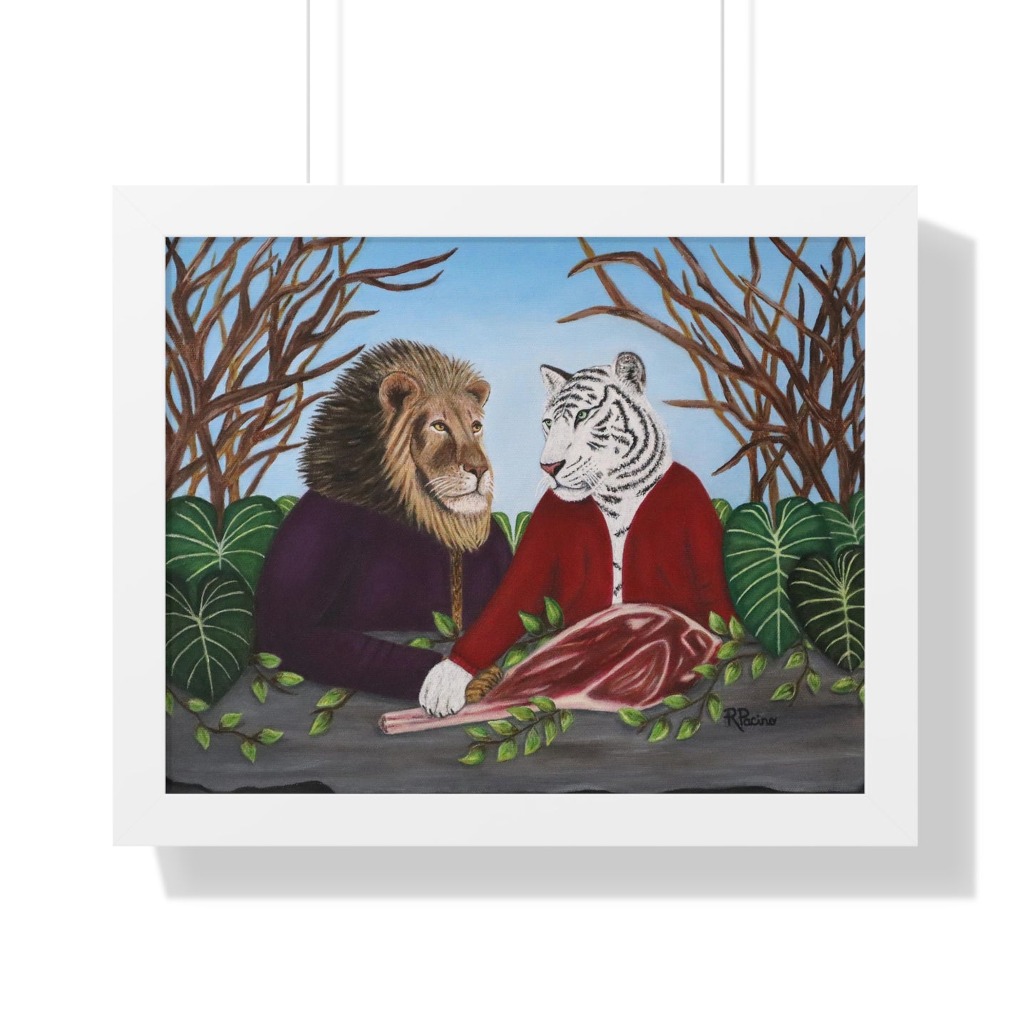 Jungle Power Framed Print – King’s Table by Roberta Pacino