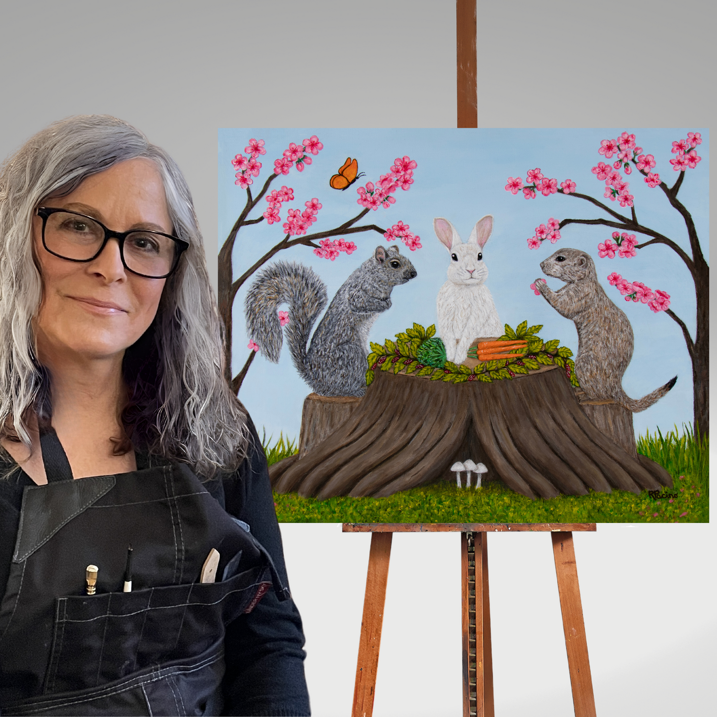 Garden Gathering – Lightweight Art Earrings – by Roberta Pacino