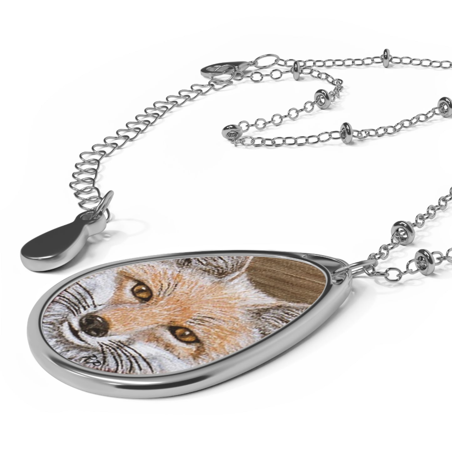 Red Fox Pendant – Fantasy Woodland Art from Mountain Meal by Roberta Pacino