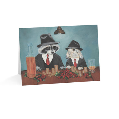 Whimsical Animal Greeting Card – 7x5 with Envelope, Sweet Deal by Roberta Pacino