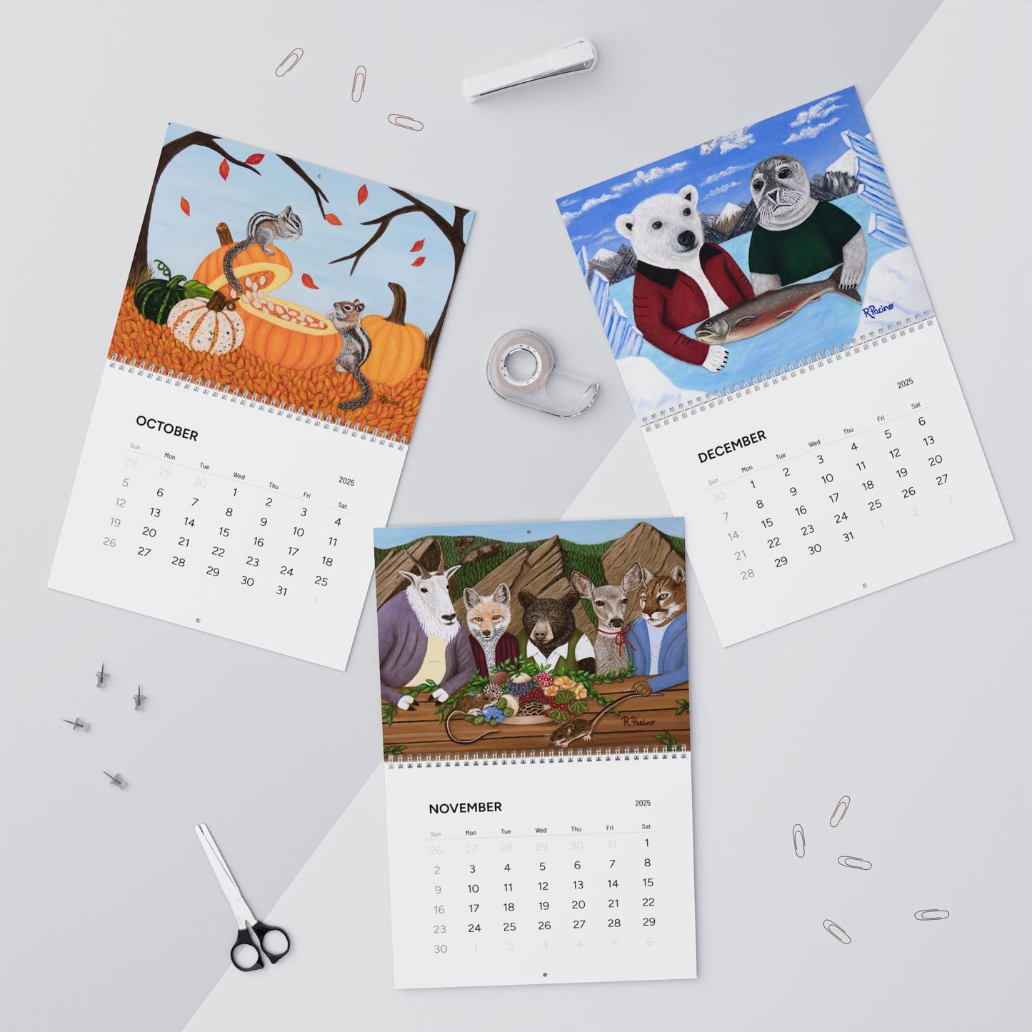 2025 Art Calendar – Whimsical & Vibrant Artwork by Roberta Pacino