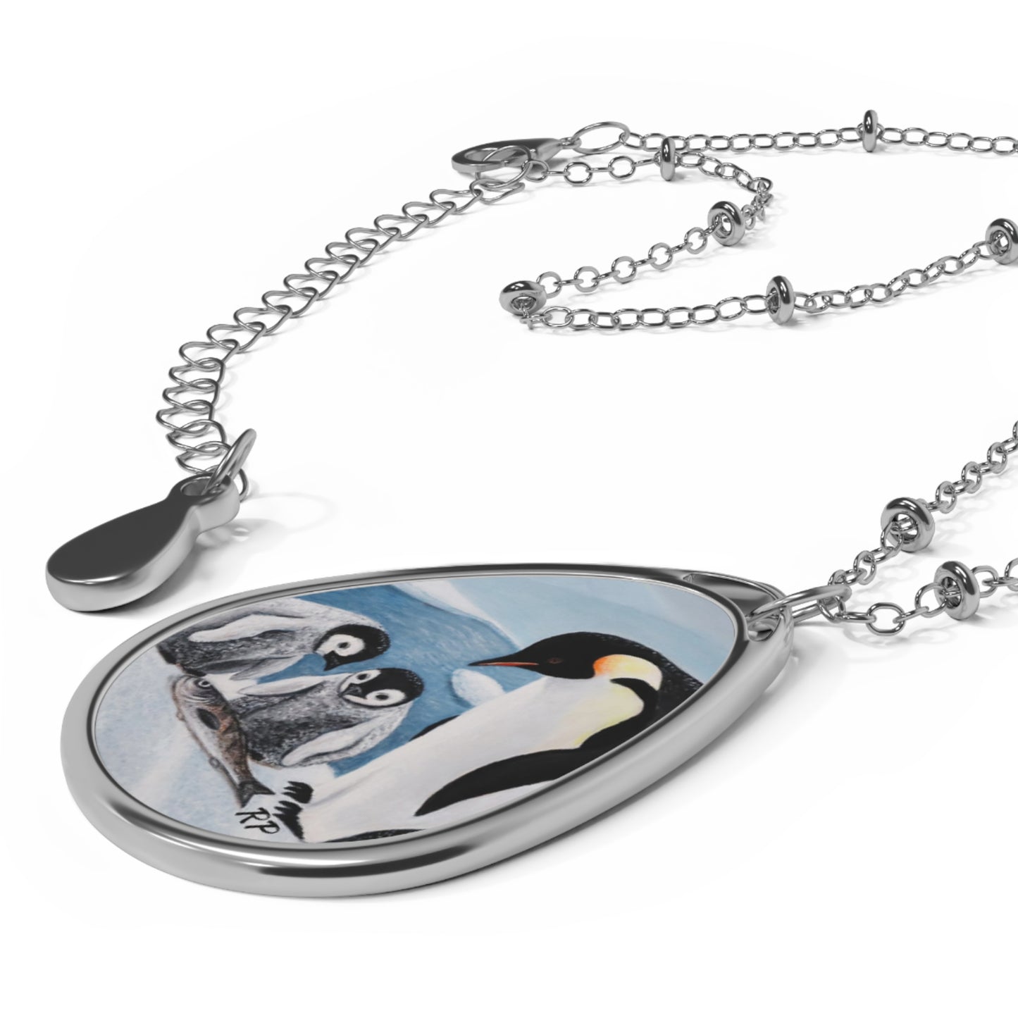 Icy Love Penguin Pendant – Winter Whimsy by Roberta Pacino