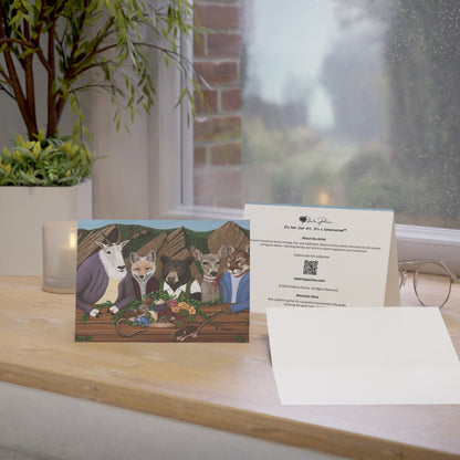 Mountain Meal – 7x5 Greeting Card, Single or 10-Pack, Original Art by Roberta Pacino