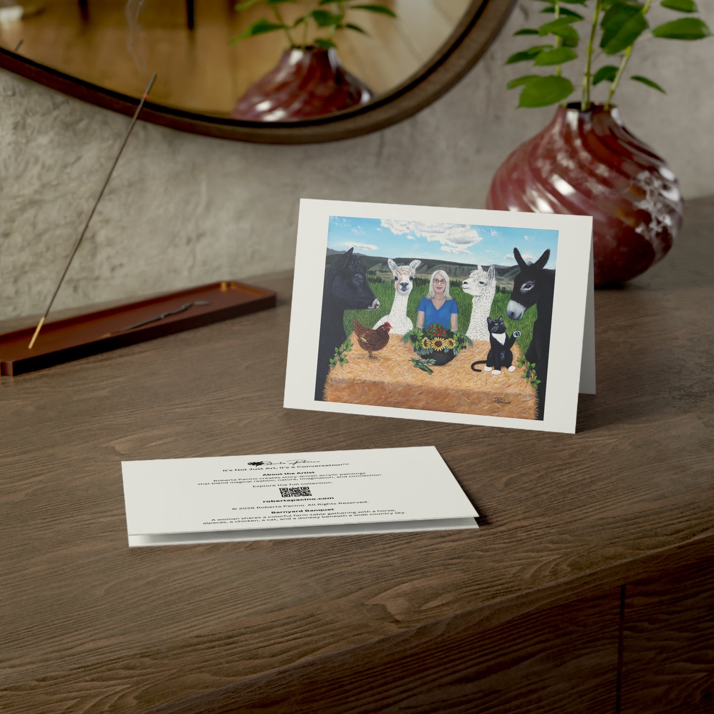 Barnyard Banquet Greeting Card