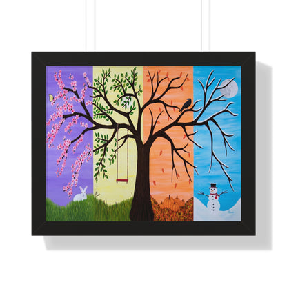 Tree of Life, Four Seasons – 20×16 Framed Print by Roberta Pacino