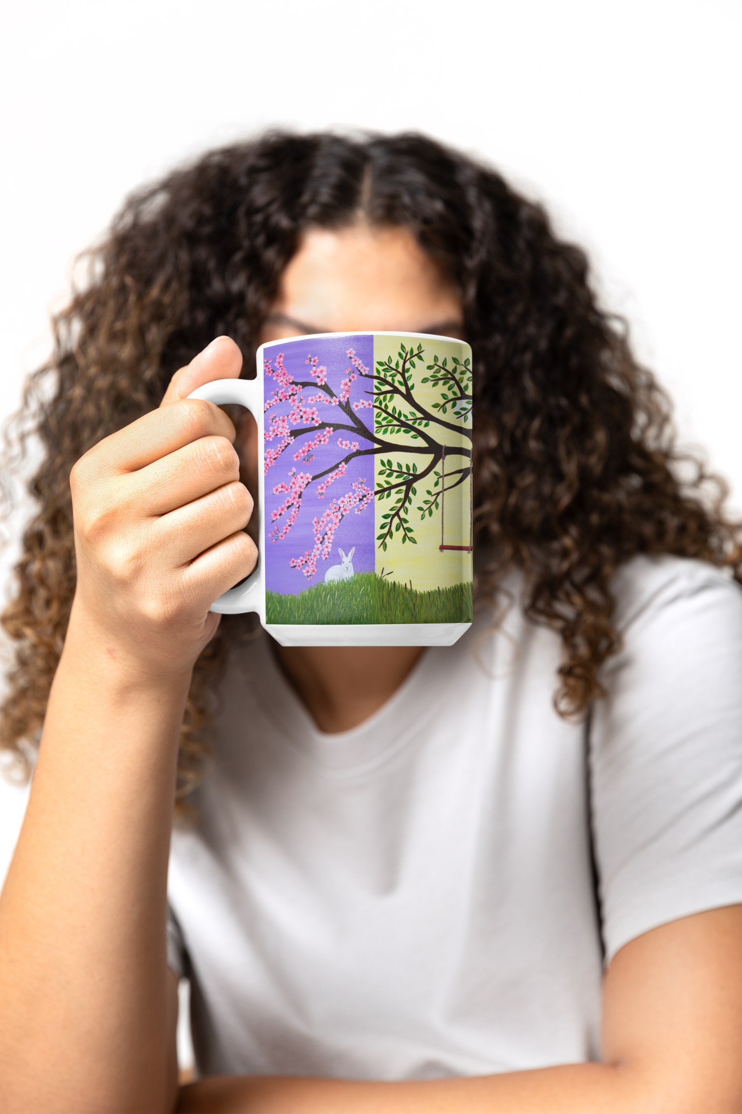 Tree of Life Mug 15 oz,  Ceramic Mug, Vibrant Seasonal Design with Southwestern Colors, Original Art by Roberta Pacino