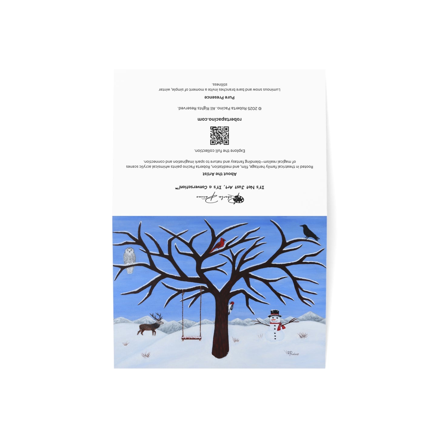 Pure Presence – 7x5 Greeting Card, Single or 10-Pack, Original Art by Roberta Pacino