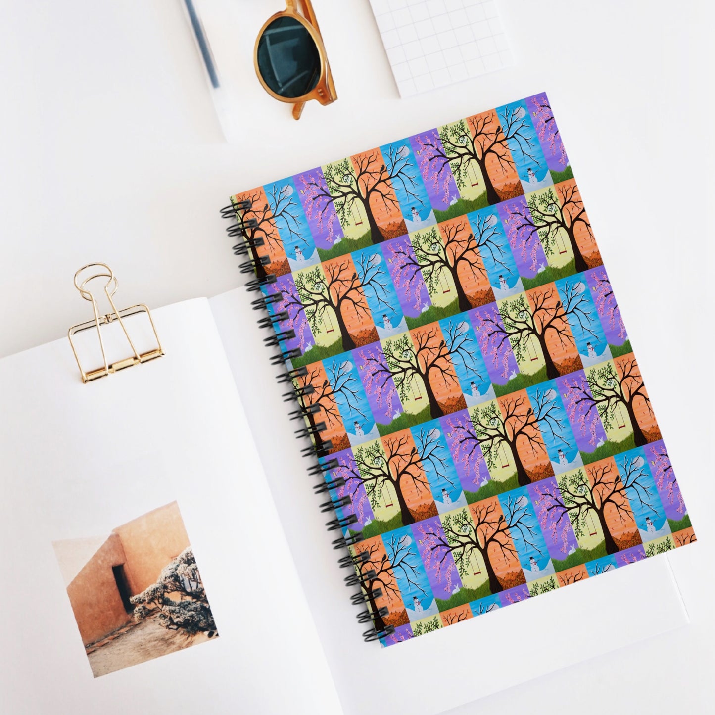 Art Spiral Notebook – Four Seasons Tree of Life by Roberta Pacino