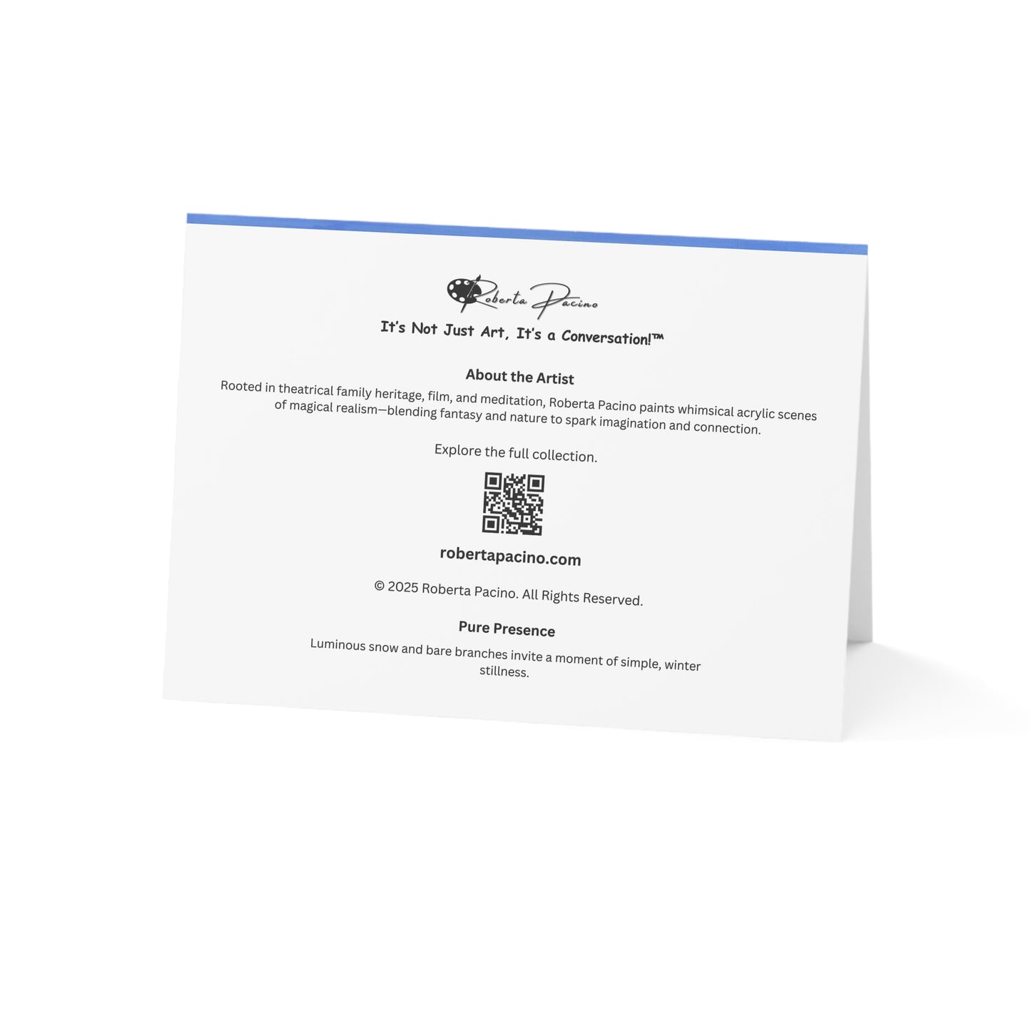 Pure Presence – 7x5 Greeting Card, Single or 10-Pack, Original Art by Roberta Pacino