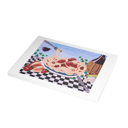 Sicilian Comfort 10-pack of fine art greeting cards featuring Italian food artwork by Roberta Pacino