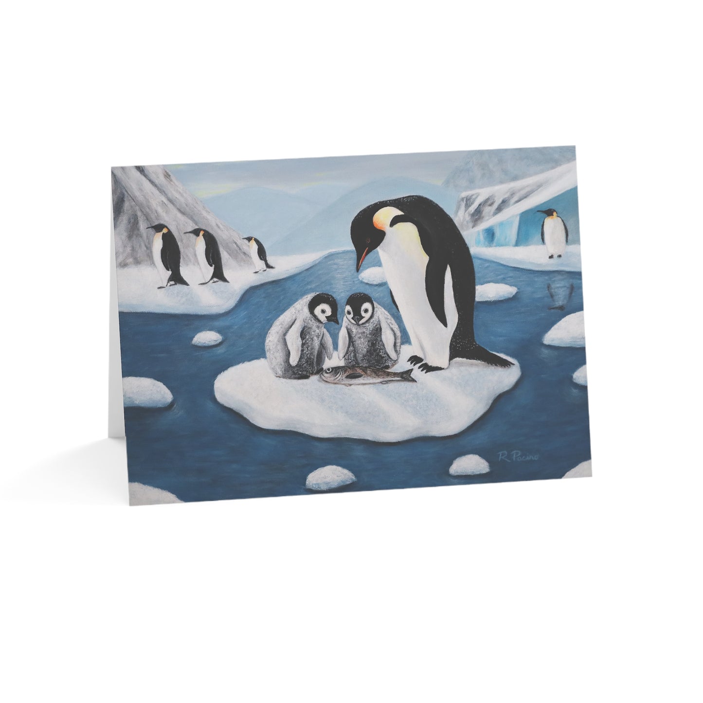 Icy Love – 7x5 Greeting Card, Single or 10-Pack, Original Art by Roberta Pacino