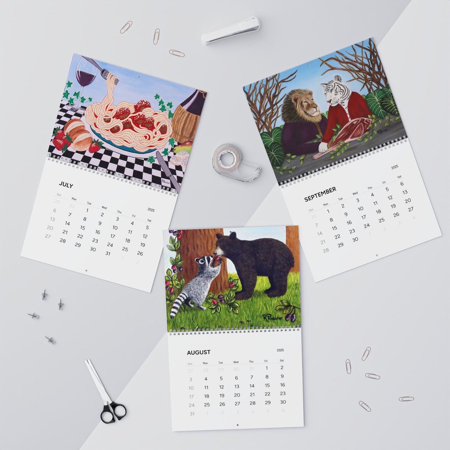 2025 Art Calendar – Whimsical & Vibrant Artwork by Roberta Pacino