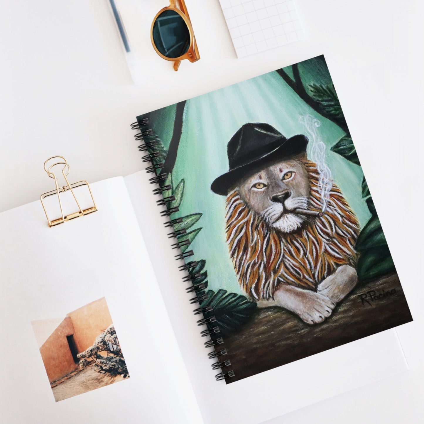Whimsical Animal Spiral Notebook – Don Leone by Roberta Pacino
