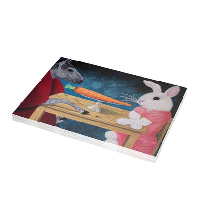 Single Carrot – 7x5 Greeting Card, Single or 10-Pack, Original Art by Roberta Pacino