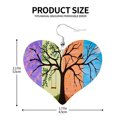 Tree of Life – Four Seasons Lightweight Art Earrings – by Roberta Pacino