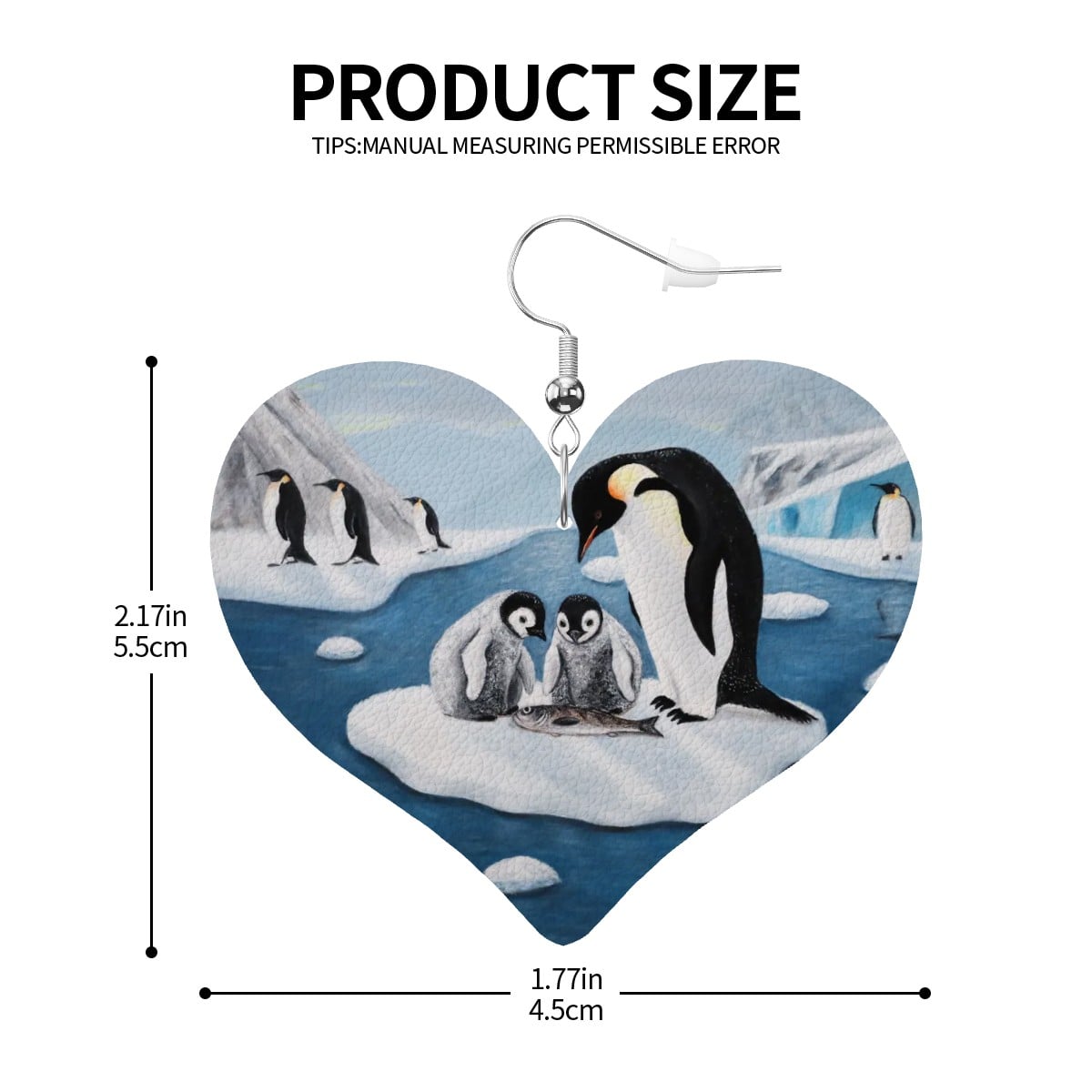 Icy Love – Lightweight Art Earrings – by Roberta Pacino