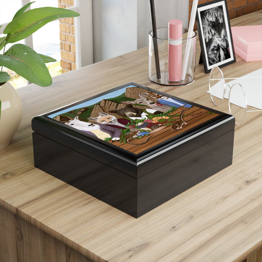 Mountain Meal Jewelry Box – Wildlife Art by Roberta Pacino