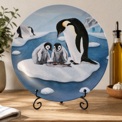 Icy Love – Dinner Plate, Original Art by Roberta Pacino