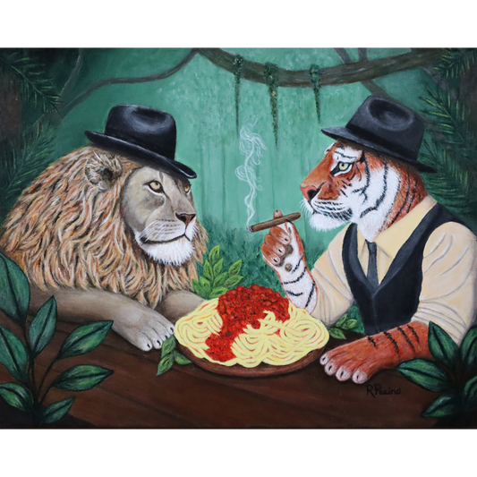 The Sit-Down – Noir Gangster Lion & Tiger