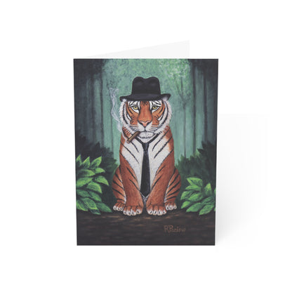 Vito Stripes – 5x7 Greeting Card, Single or 10-Pack, Original Art by Roberta Pacino