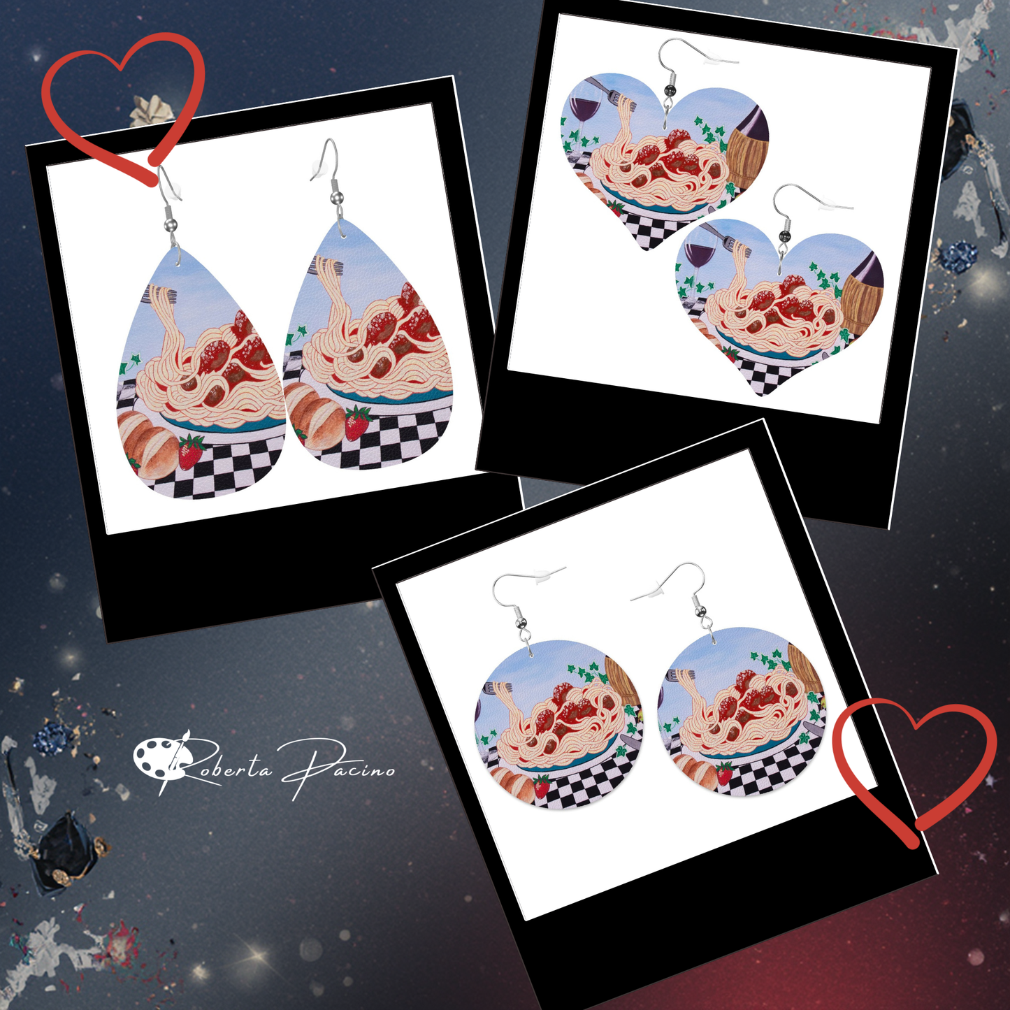 Sicilian Comfort – Lightweight Art Earrings – by Roberta Pacino