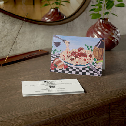 Sicilian Comfort – 7x5 Greeting Card, Single or 10-Pack, Original Art by Roberta Pacino