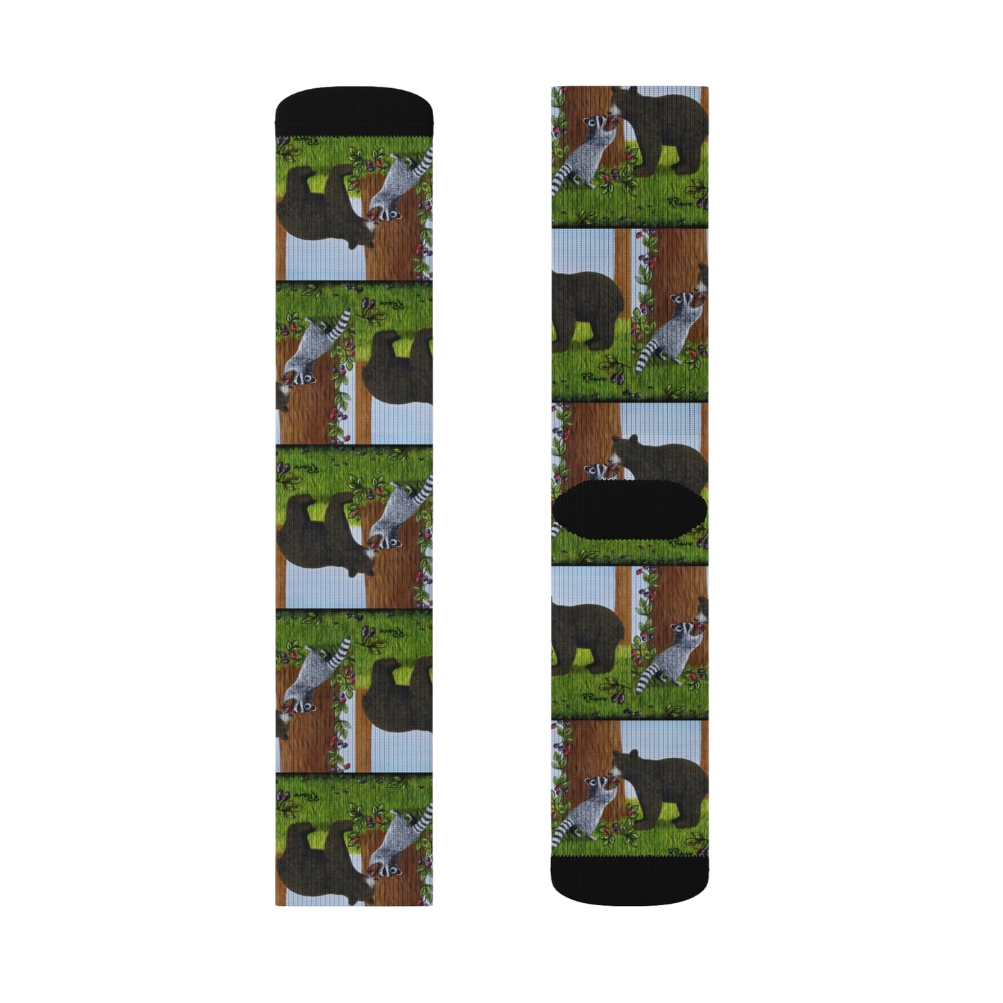 Forest Friends Socks – Cozy Woodland Animal Art by Roberta Pacino