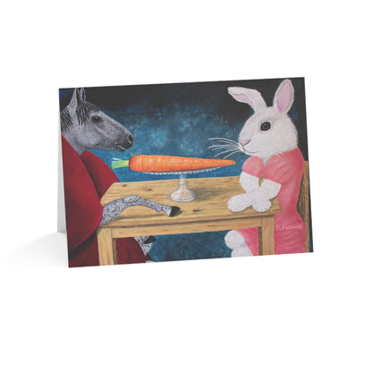 Single Carrot – 7x5 Greeting Card, Single or 10-Pack, Original Art by Roberta Pacino
