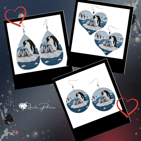 Icy Love – Lightweight Art Earrings – by Roberta Pacino