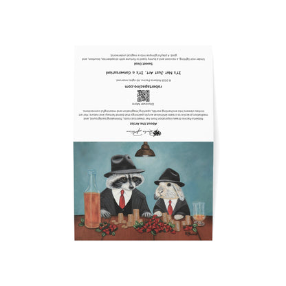 Whimsical Animal Greeting Card – 7x5 with Envelope, Sweet Deal by Roberta Pacino