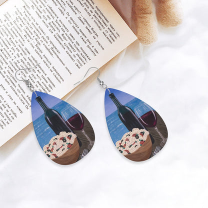 Al Fresco at the Pier – Lightweight Art Earrings – by Roberta Pacino