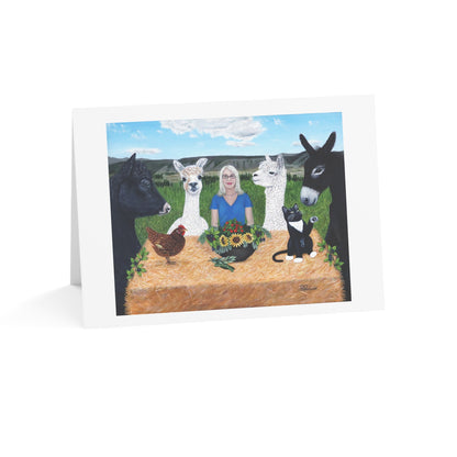 Barnyard Banquet Greeting Card