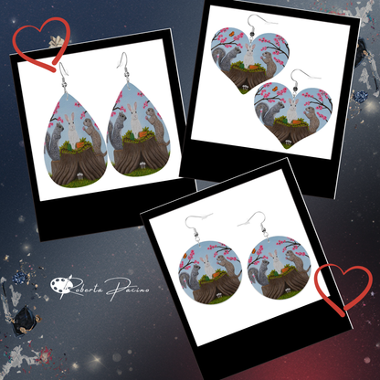 Garden Gathering – Lightweight Art Earrings – by Roberta Pacino