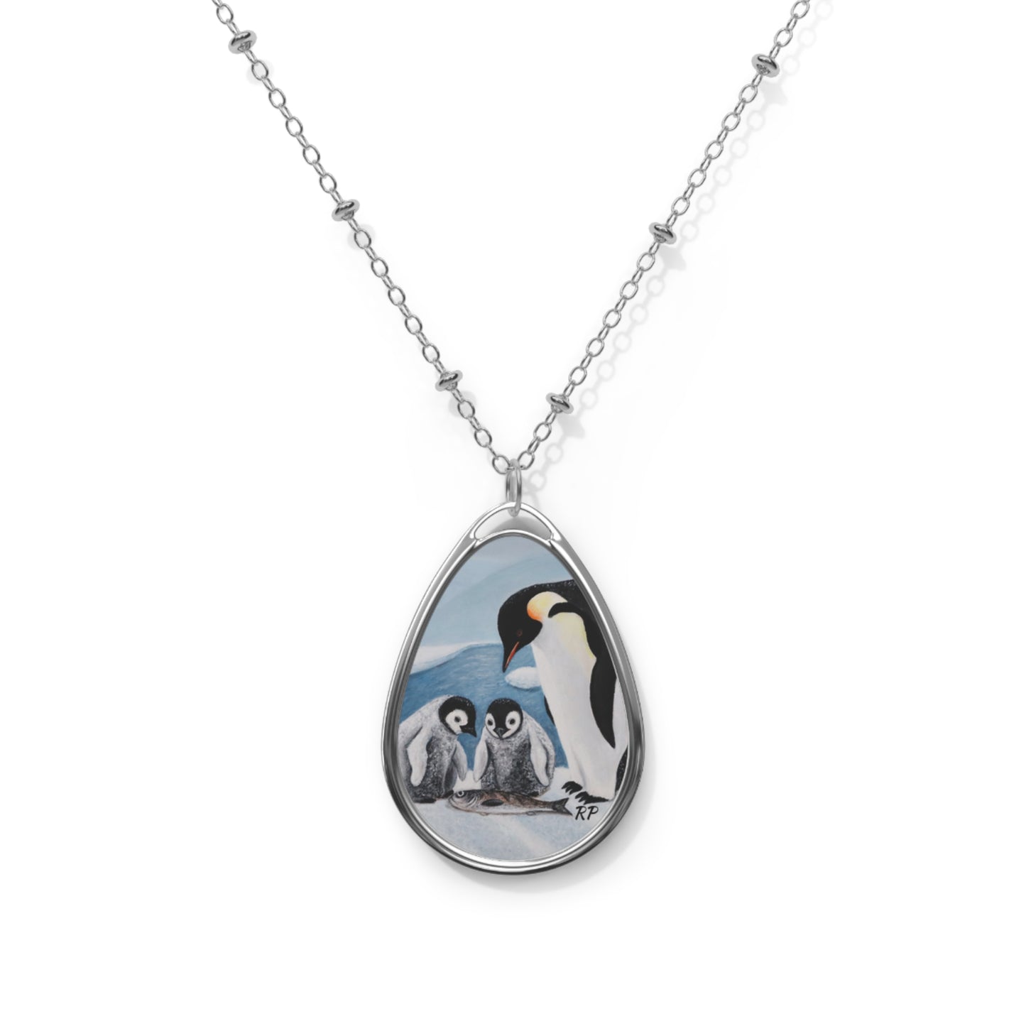 Icy Love Penguin Pendant – Winter Whimsy by Roberta Pacino