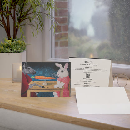 Single Carrot – 7x5 Greeting Card, Single or 10-Pack, Original Art by Roberta Pacino