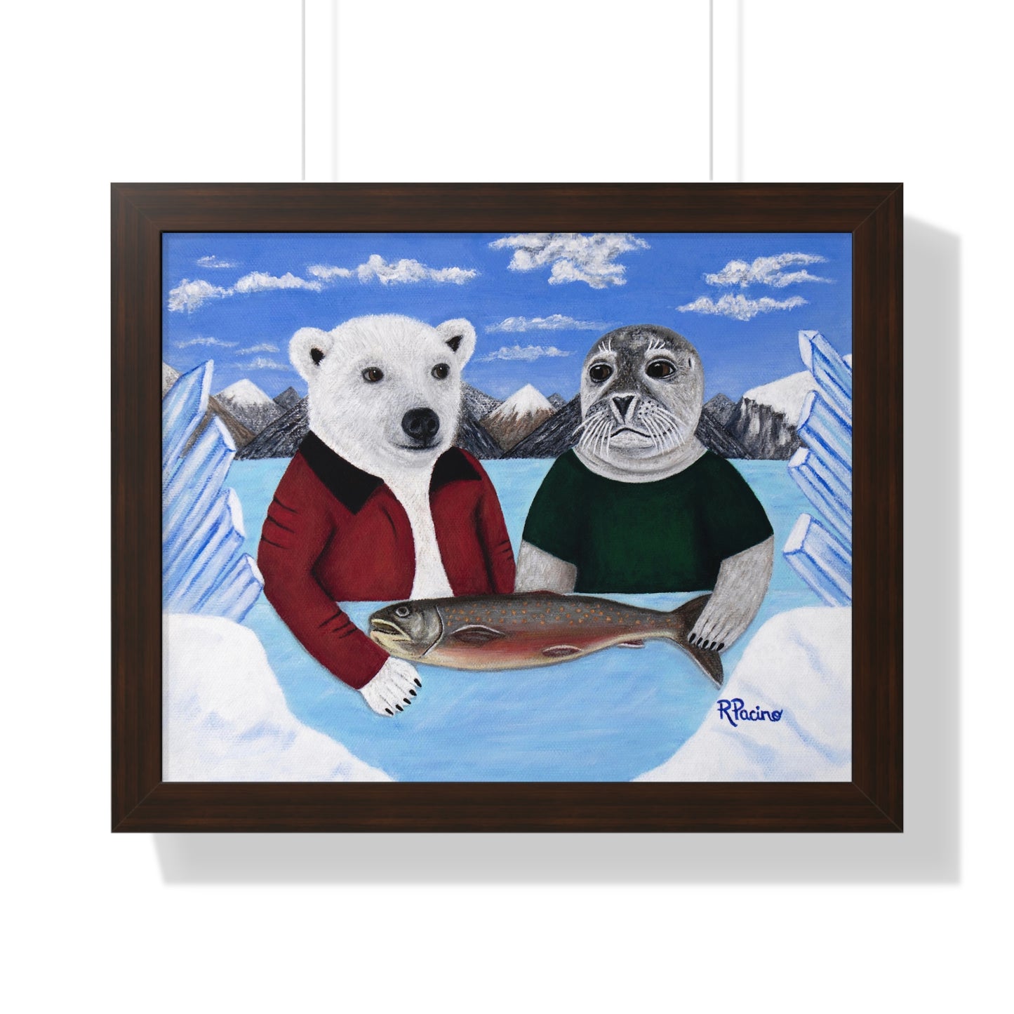 Arctic Animal Framed Print – Arctic Appetite by Roberta Pacino