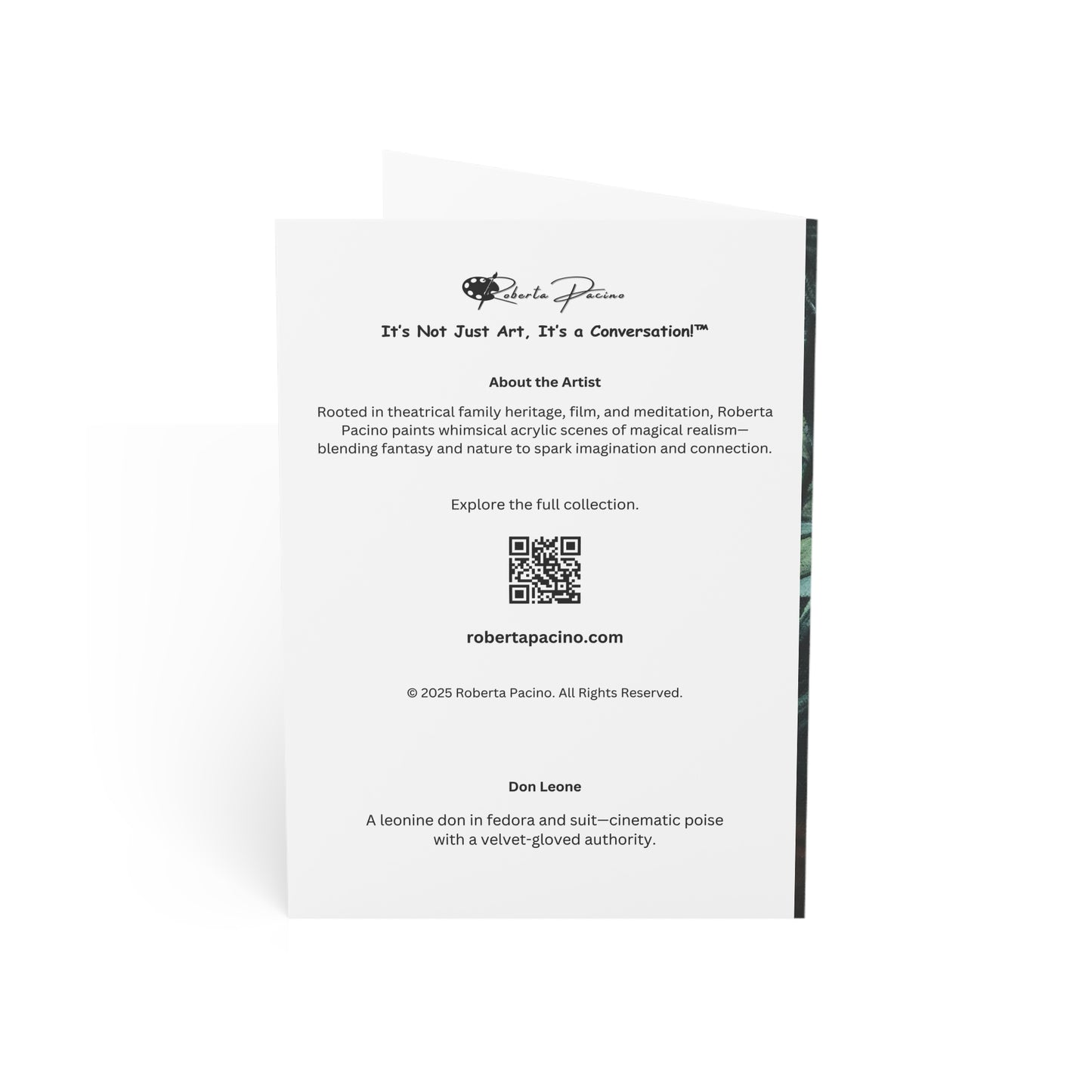 Don Leone – 5x7 Greeting Card, Single or 10-Pack, Original Art by Roberta Pacino