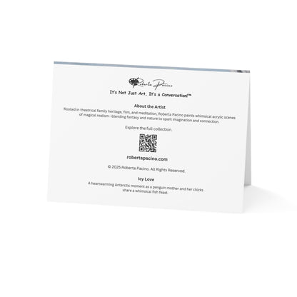 Icy Love – 7x5 Greeting Card, Single or 10-Pack, Original Art by Roberta Pacino