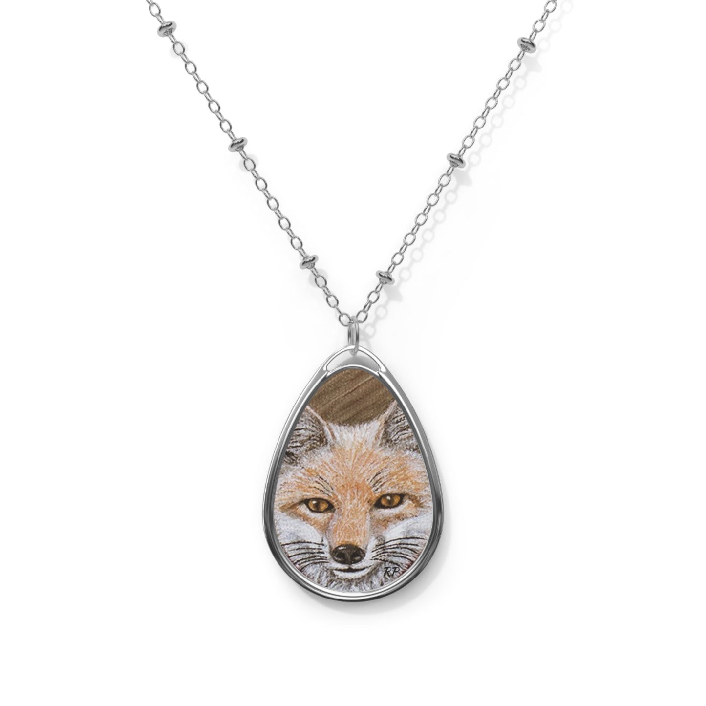 Red Fox Pendant – Fantasy Woodland Art from Mountain Meal by Roberta Pacino