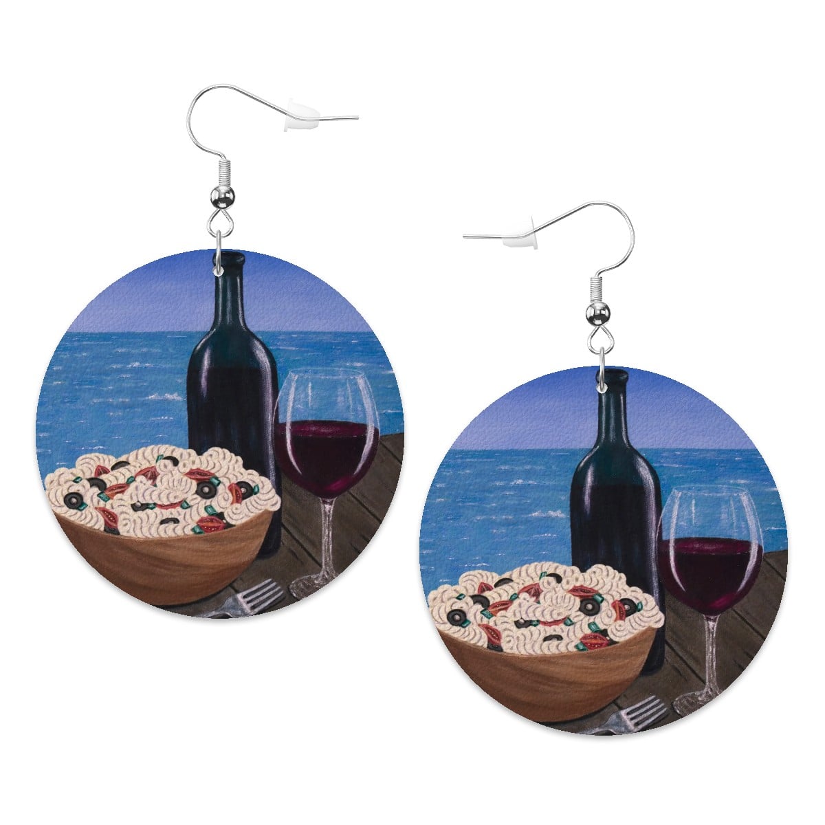Al Fresco at the Pier – Lightweight Art Earrings – by Roberta Pacino