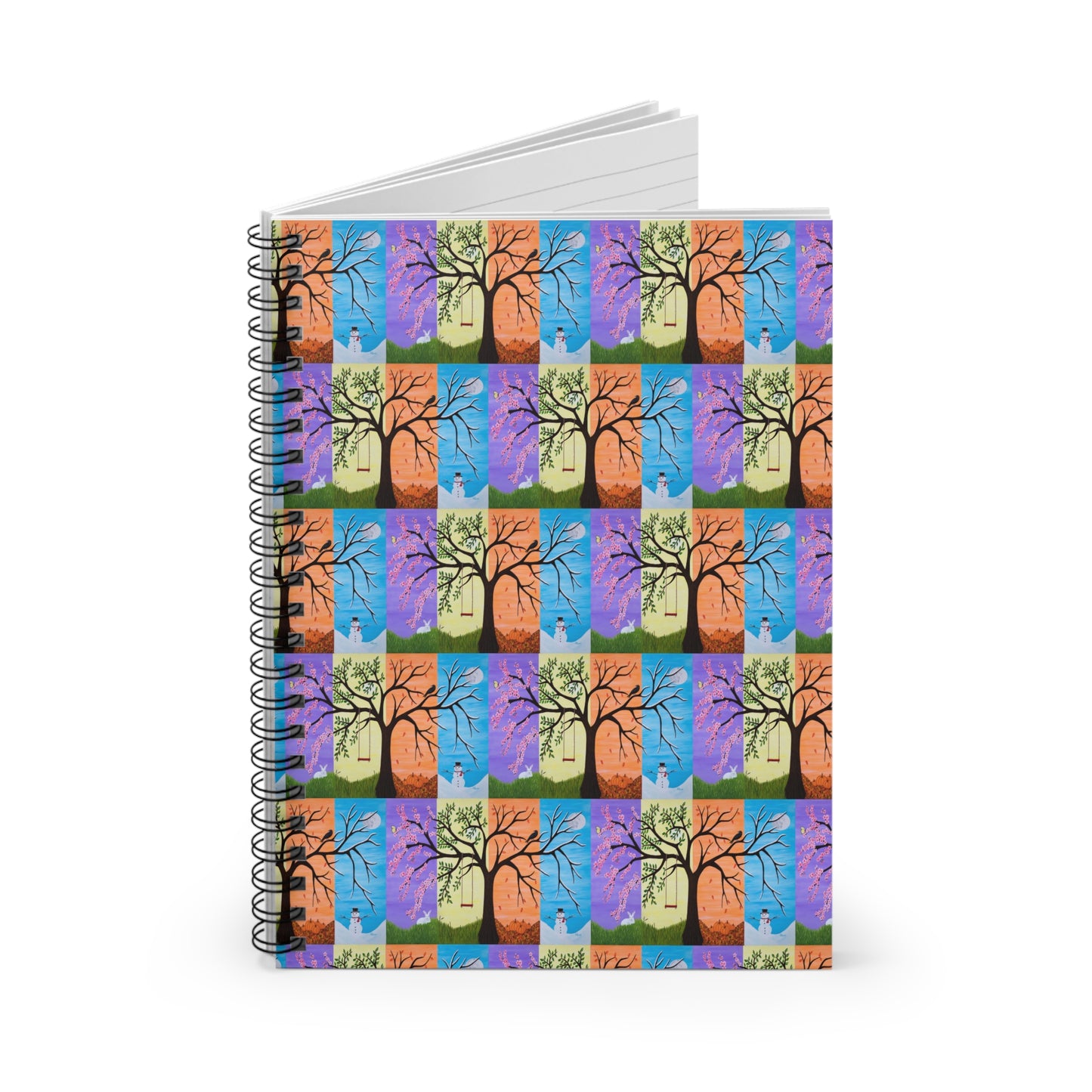 Art Spiral Notebook – Four Seasons Tree of Life by Roberta Pacino