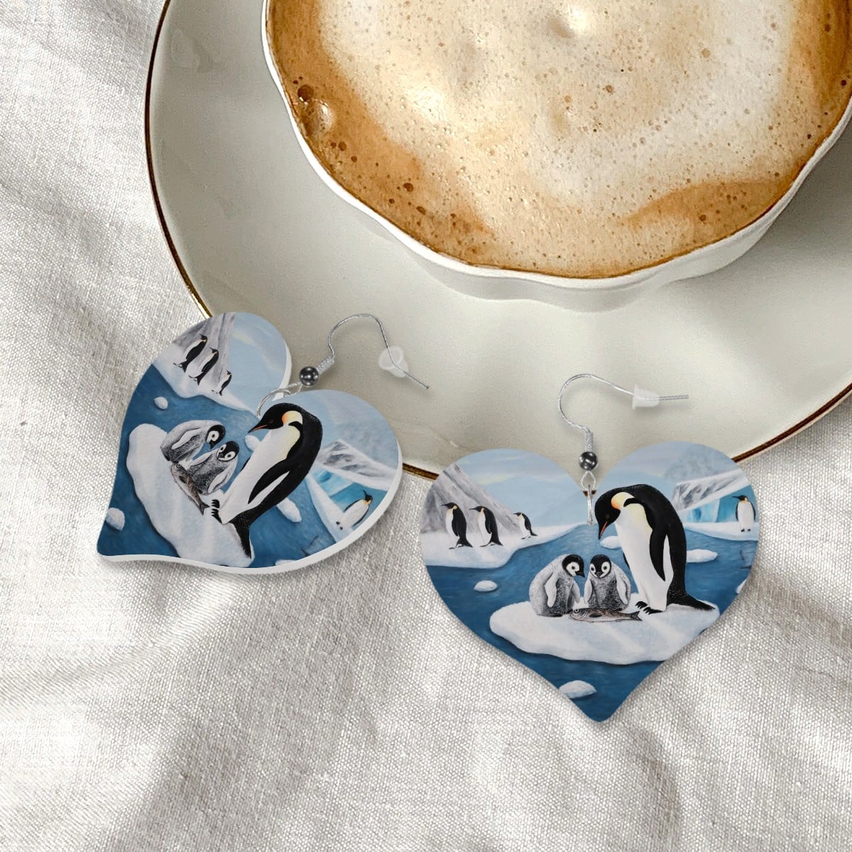 Icy Love – Lightweight Art Earrings – by Roberta Pacino