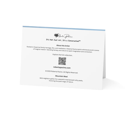 Mountain Meal – 7x5 Greeting Card, Single or 10-Pack, Original Art by Roberta Pacino