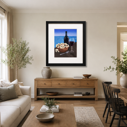 Al Fresco at the Pier Framed Print