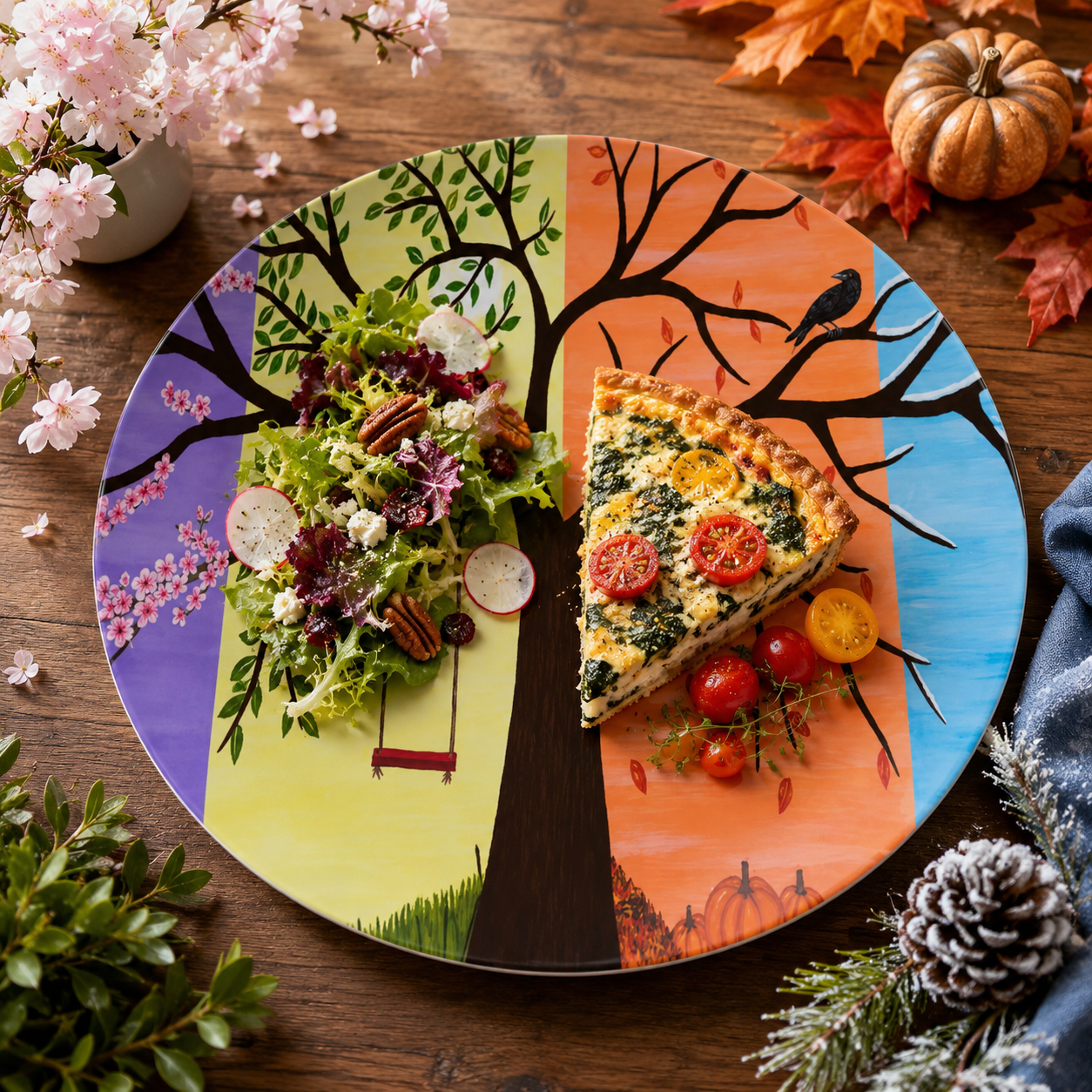 Tree of Life – Dinner Plate, Original Art by Roberta Pacino