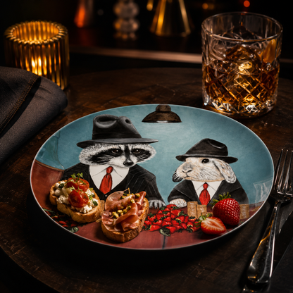 Sweet Deal – Dinner Plate, Original Art by Roberta Pacino