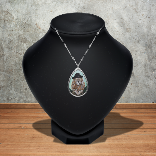 Don Leone Gangster Lion Pendant – Noir Art Jewelry by Roberta Pacino