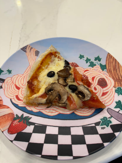 Sicilian Comfort – Dinner Plate, Original Art by Roberta Pacino