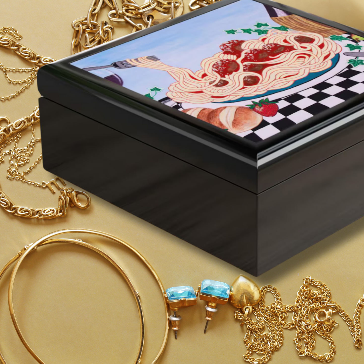 Sicilian Comfort Jewelry Box – Italian Heritage Art by Roberta Pacino